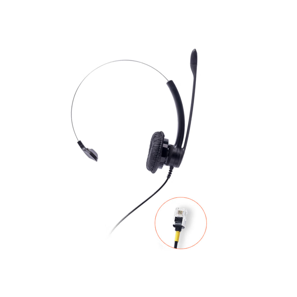 سماعة رأس سلكية Plantronics Poly SP11-RJ9 إصدار AVAYA، أسود