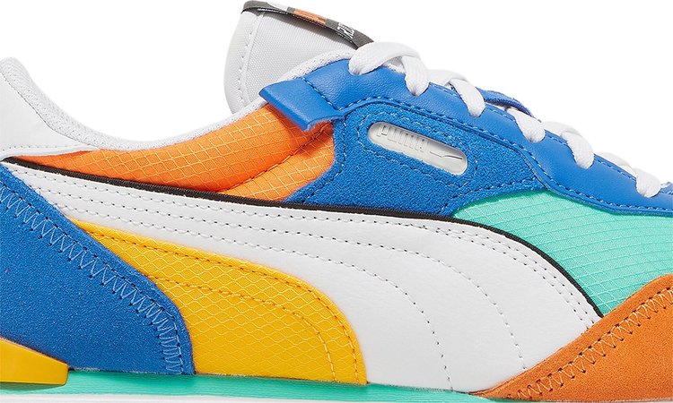 Puma Rider FV Jr Future Vintage Sneakers - Biscay Green Orange, Multicolor