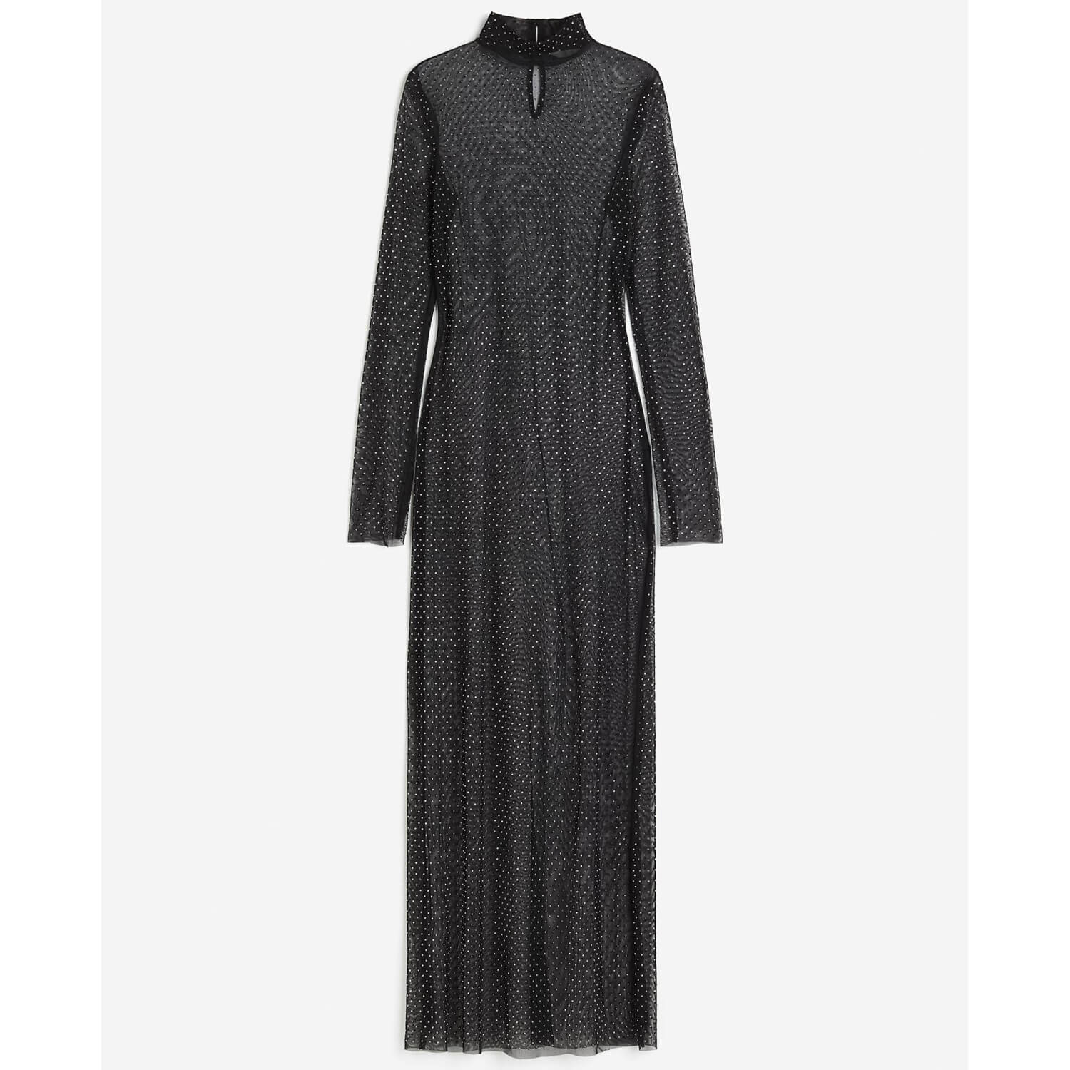 H&M Rhinestone-embellished dress, black