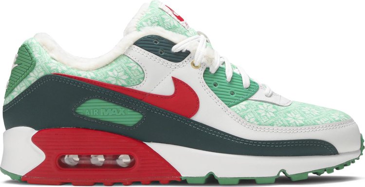 Nike Air Max 90 'Christmas Sweater' Sneakers, Green