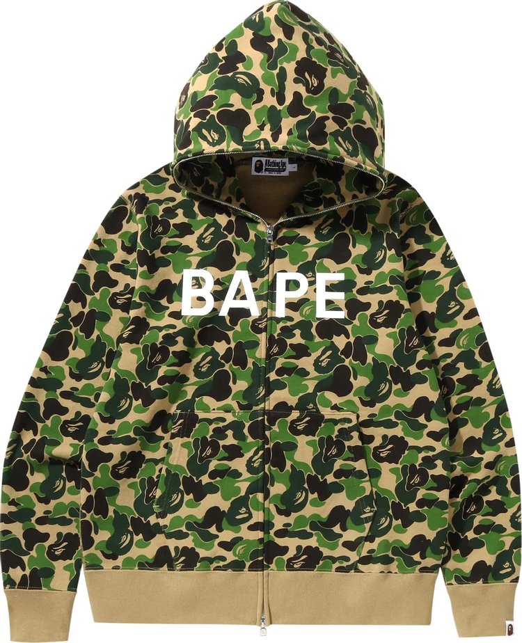 BAPE ABC Camo Full Zip Hoodie 'Green'