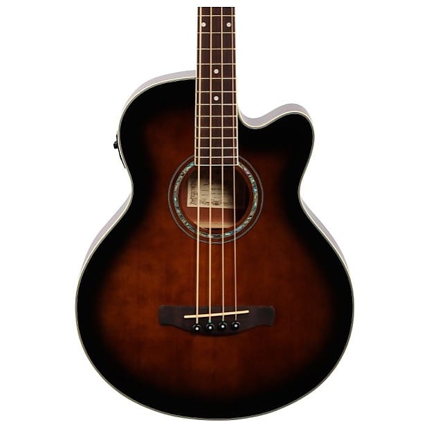 Ibanez AEB10E Acoustic-Electric Bass, Dark Violin Burst AEB10E-DVS