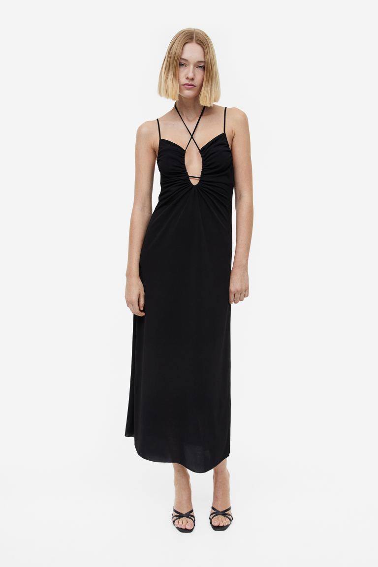 H&M Strappy Jersey Dress, Black