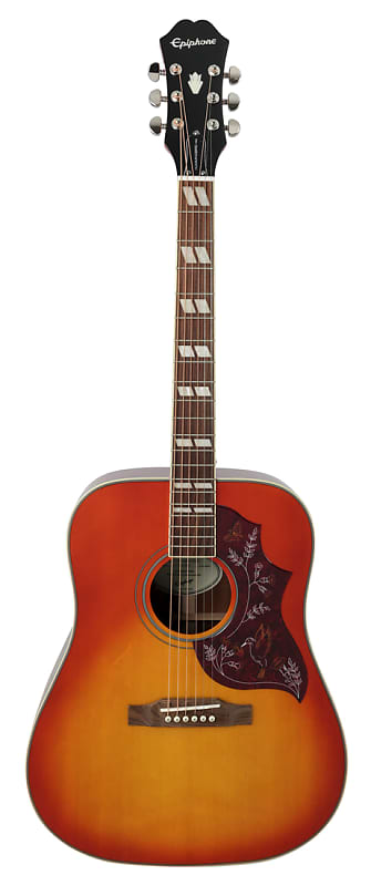 جيتار كهربائي صوتي باهت من Epiphone Hummingbird Studio من شركة Cherry Burst