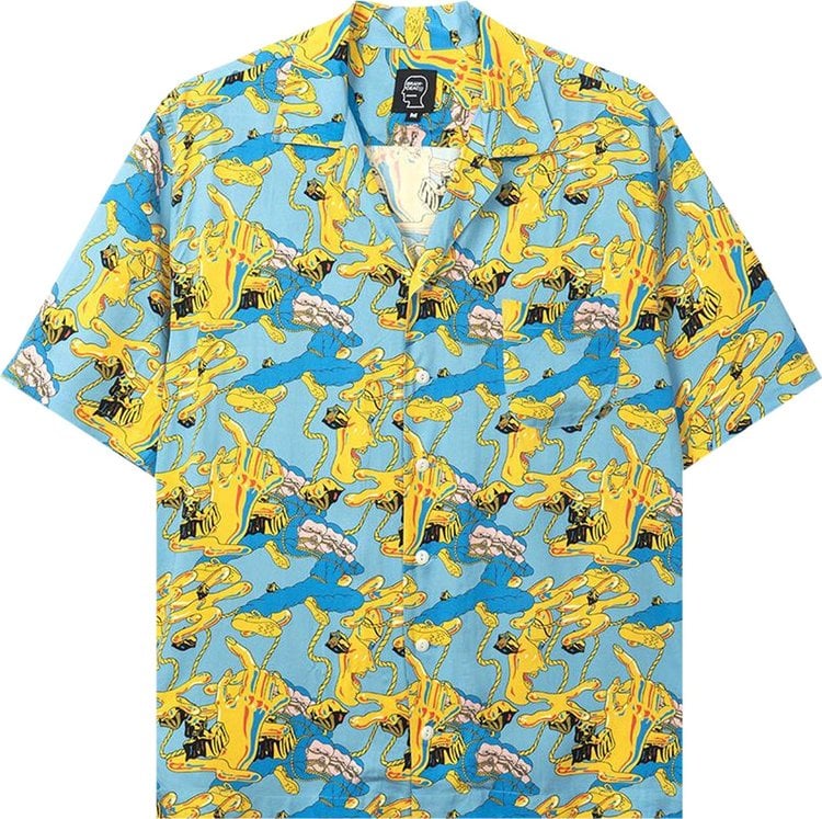 Brain Dead Jonny Negron Bondage Printed Short-Sleeve Hawaiian Shirt 'Blue'