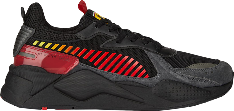 Puma Scuderia Ferrari x RS-X Black Rosso Corsa sneakers, black