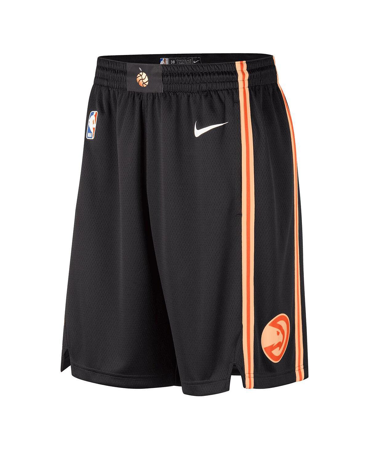 Nike Men's Black Atlanta Hawks 2022/23 City Edition Swingman Shorts, Black