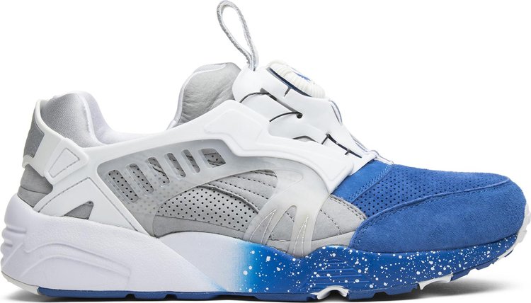 حذاء رياضي Puma Kith x Colette x Disc Blaze Strong Blue، أبيض