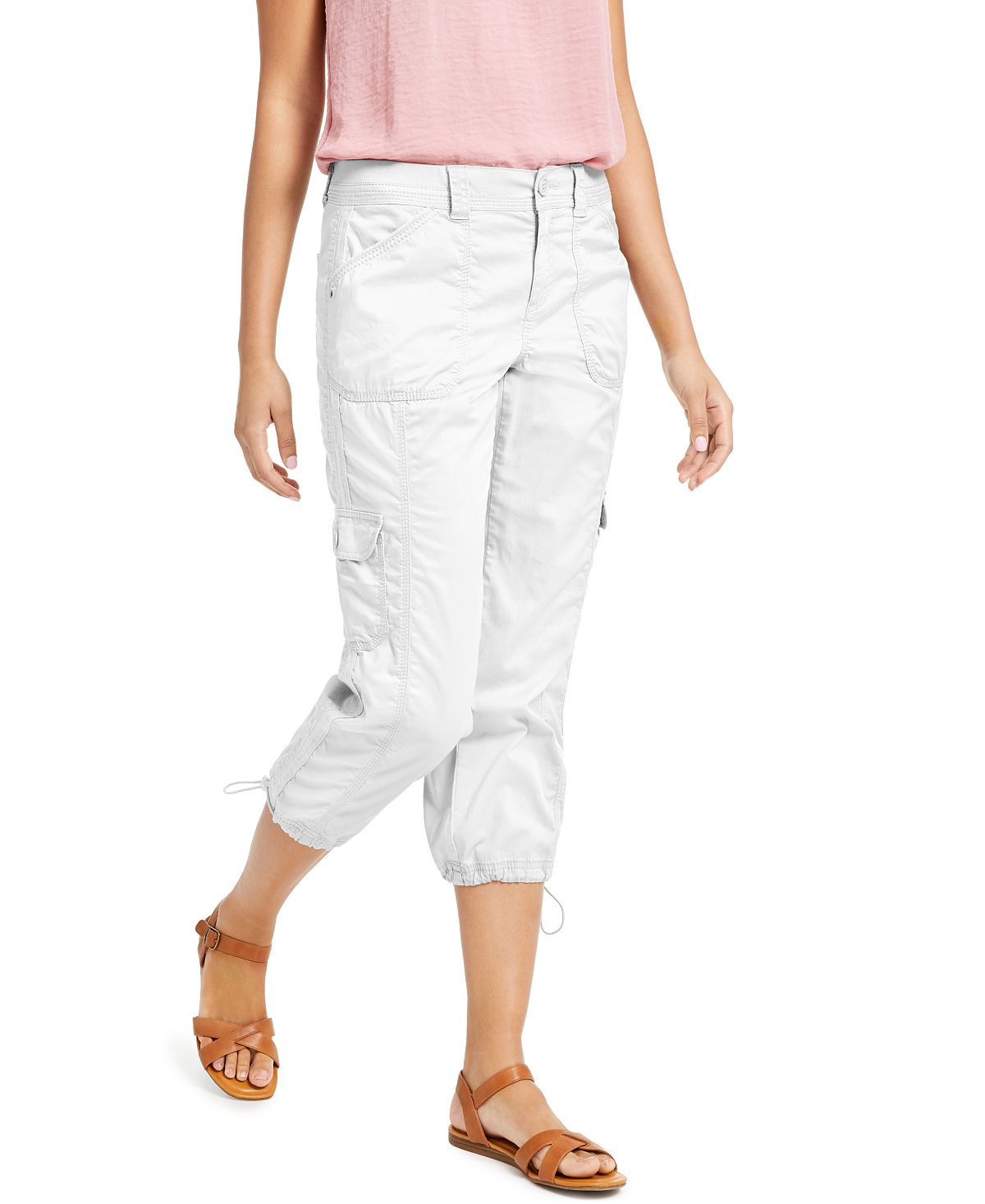 Women's Capri Cargo Pants Created for Macy's Style & Co, White