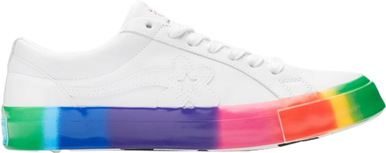 حذاء رياضي Converse Golf Le Fleur x One Star Ox Rainbow باللون الأبيض