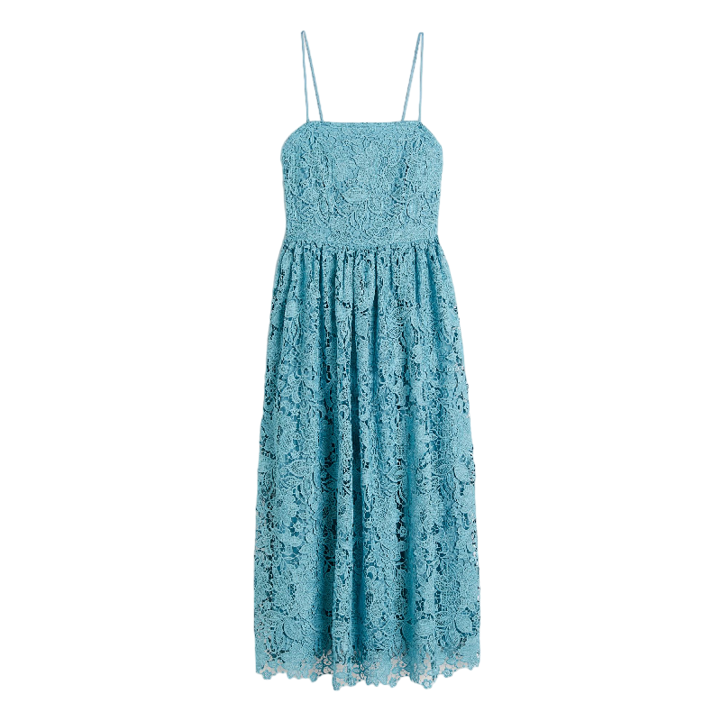 H&M Lace Bandeau dress, turquoise