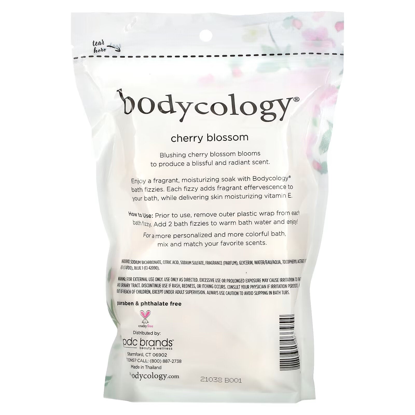 Bodycology, Cherry Blossom, 8 Bath Fragrances, 2.1 oz (60 g)