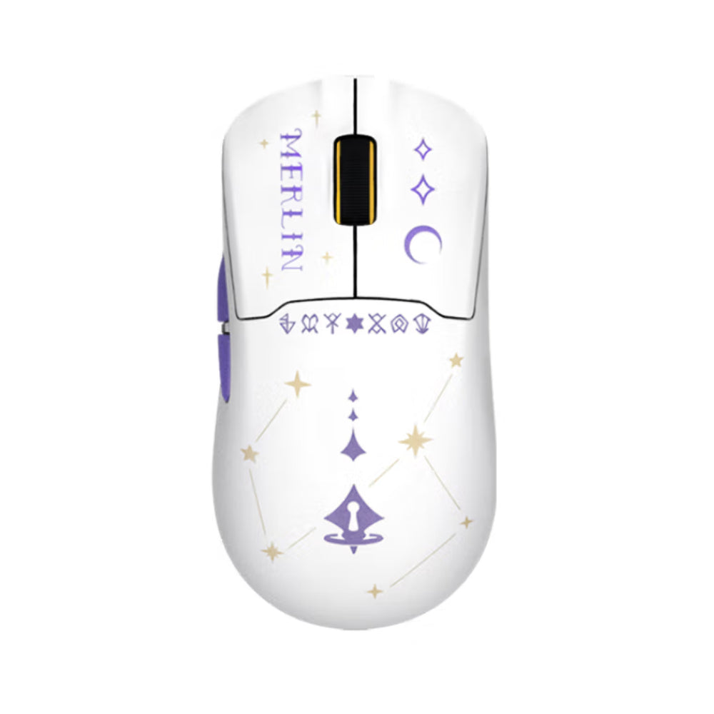 Valkyrie M1 Wireless Gaming Mouse, White/Purple