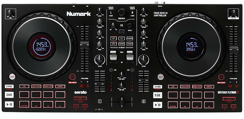 Numark MIXTRACK Platinum FX 4-Channel Serato DJ Lite Controller MIXTRACKPLATINUMFX