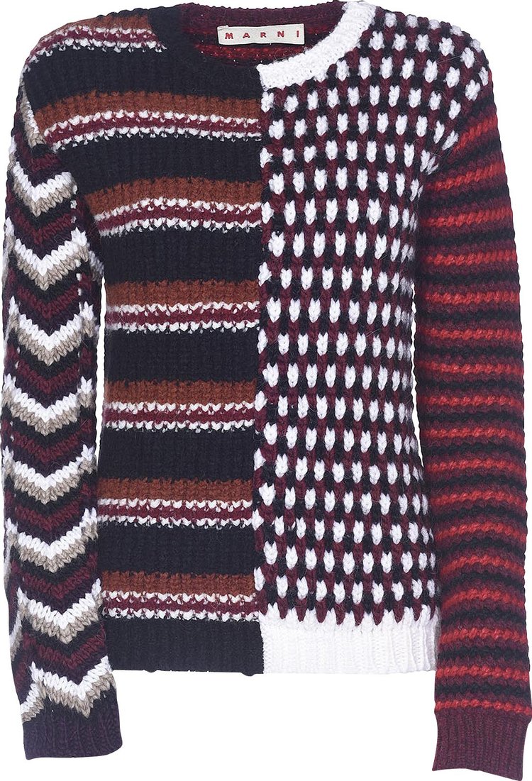 Marni Roundneck Sweater 'Wine', red