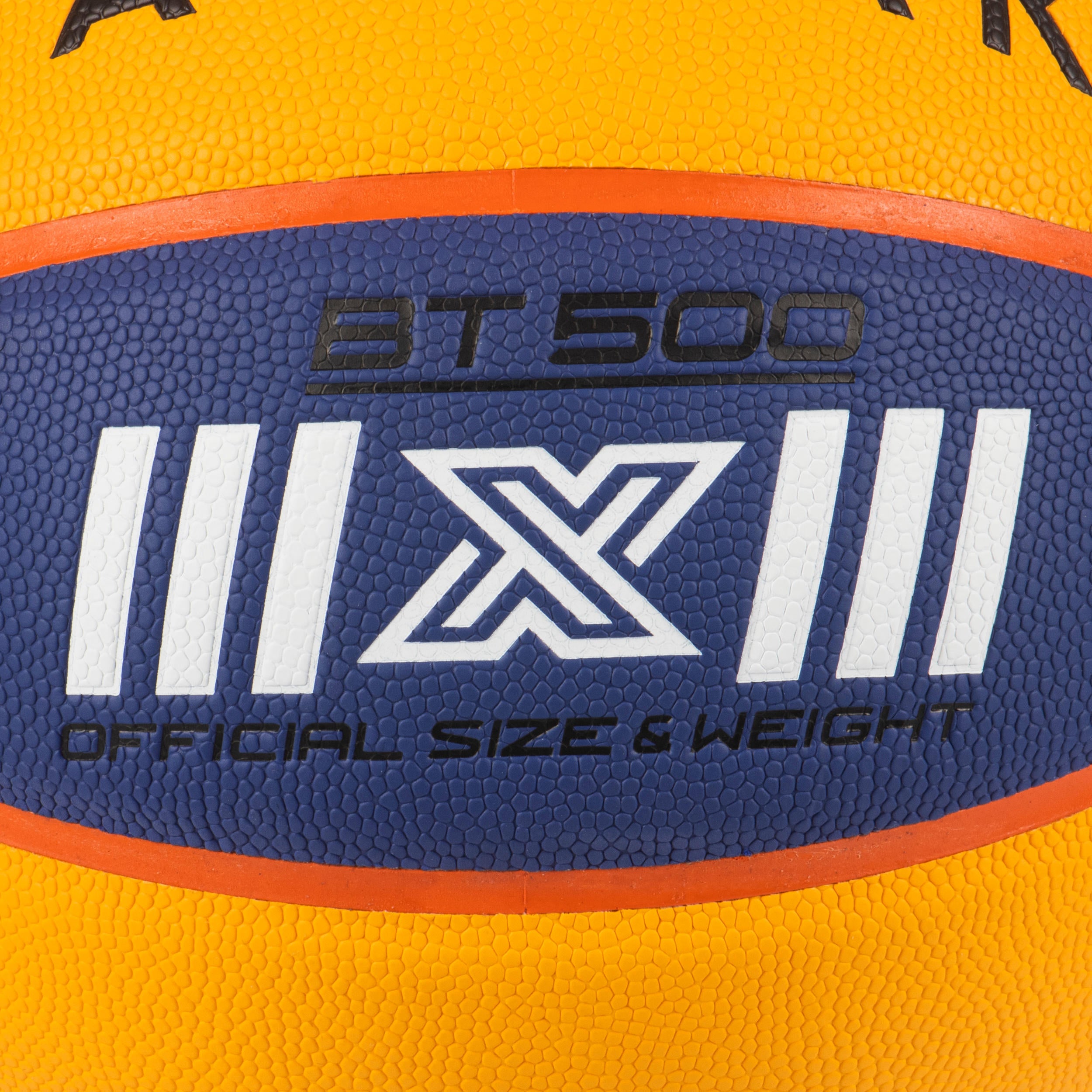 Basketball ball BT500 3×3 size 6 blue/yellow TARMAK