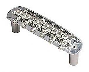 Fender Mustang guitar bridge assembly, chrome (0035555000)