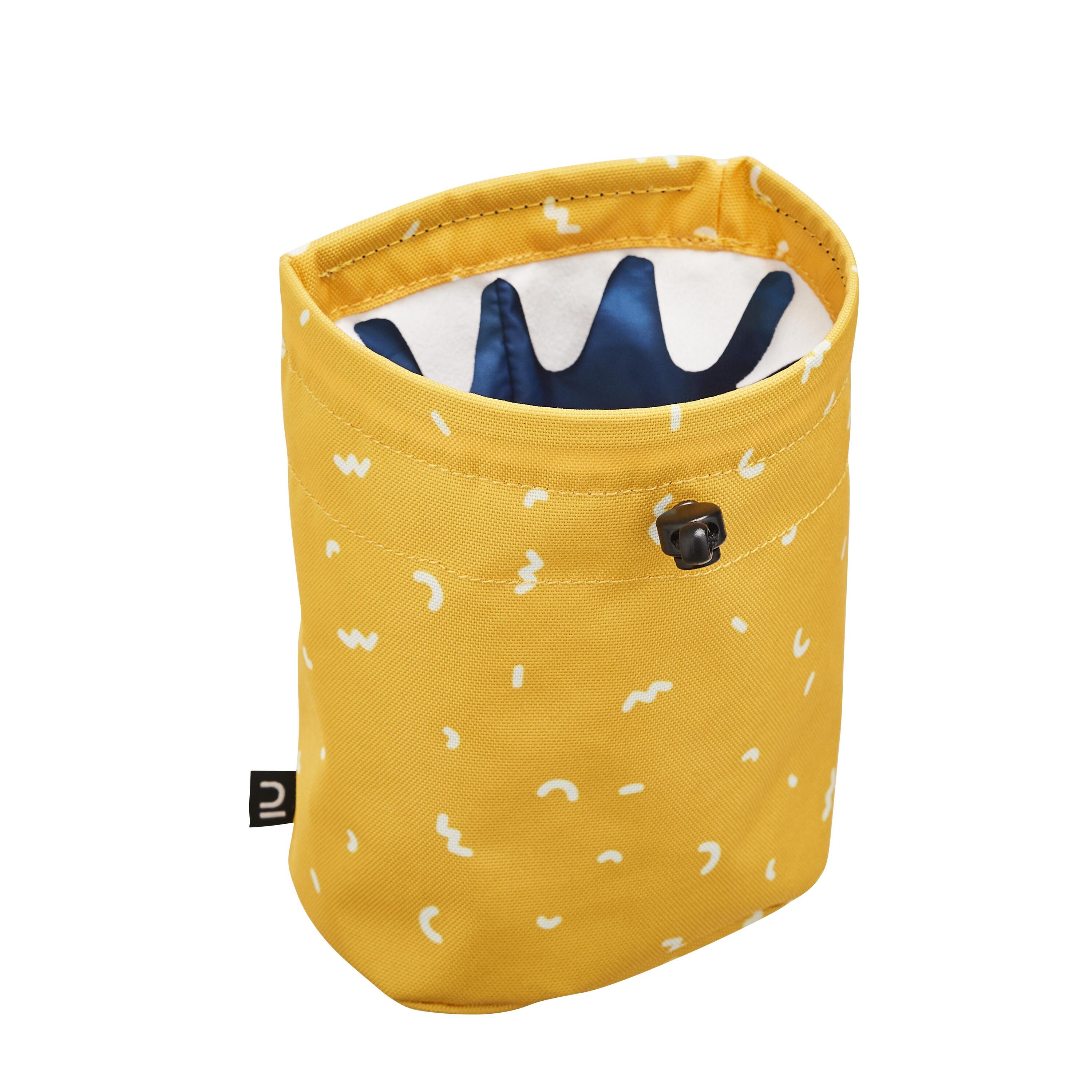 Children's yellow handlebar bike bag Btwin