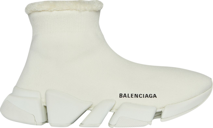 حذاء رياضي Balenciaga Wmns Recycled Speed ​​2.0 باللون البيج والبني