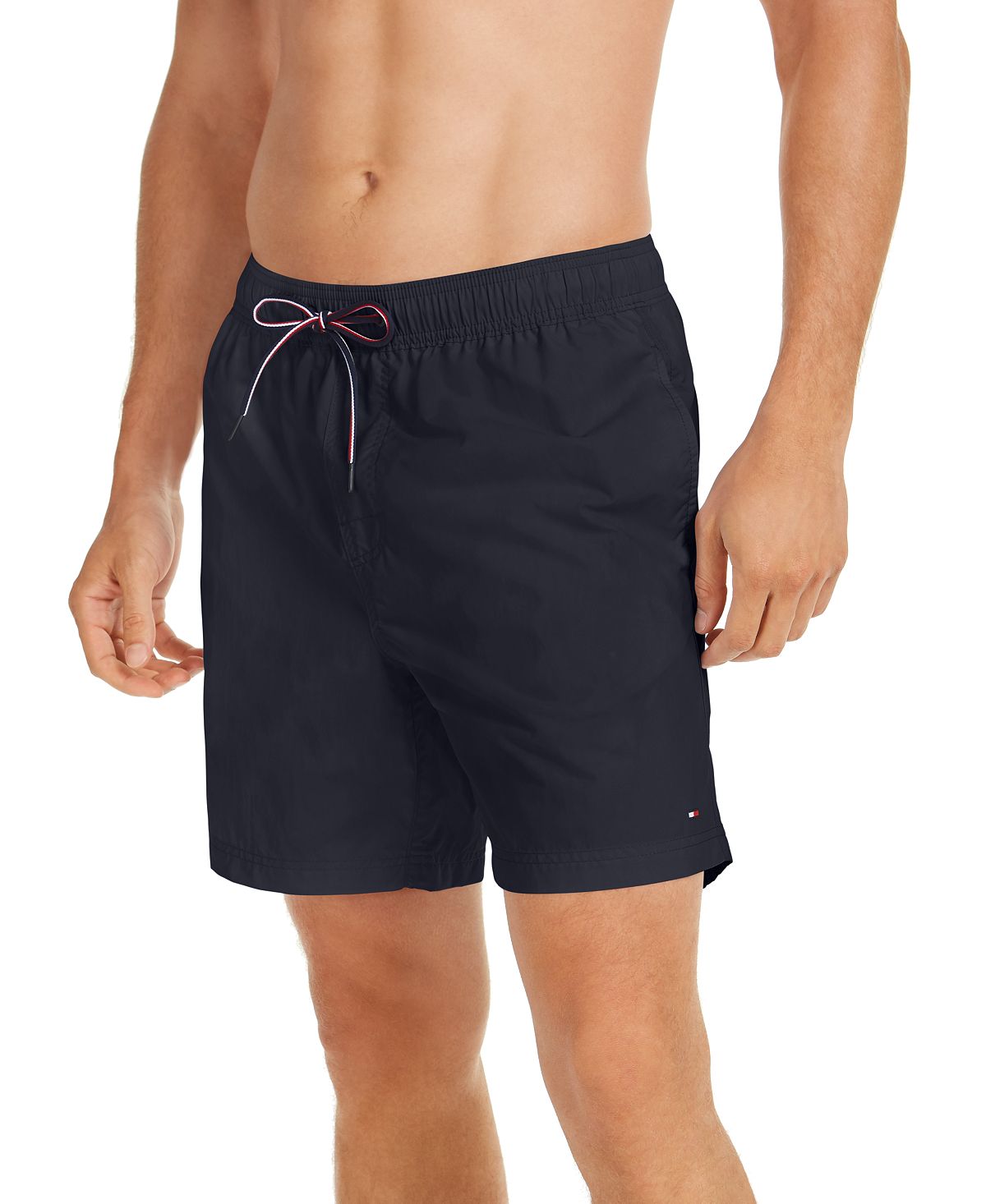 Tommy Hilfiger Men's Solid Drawstring Swimming Briefs, Multi