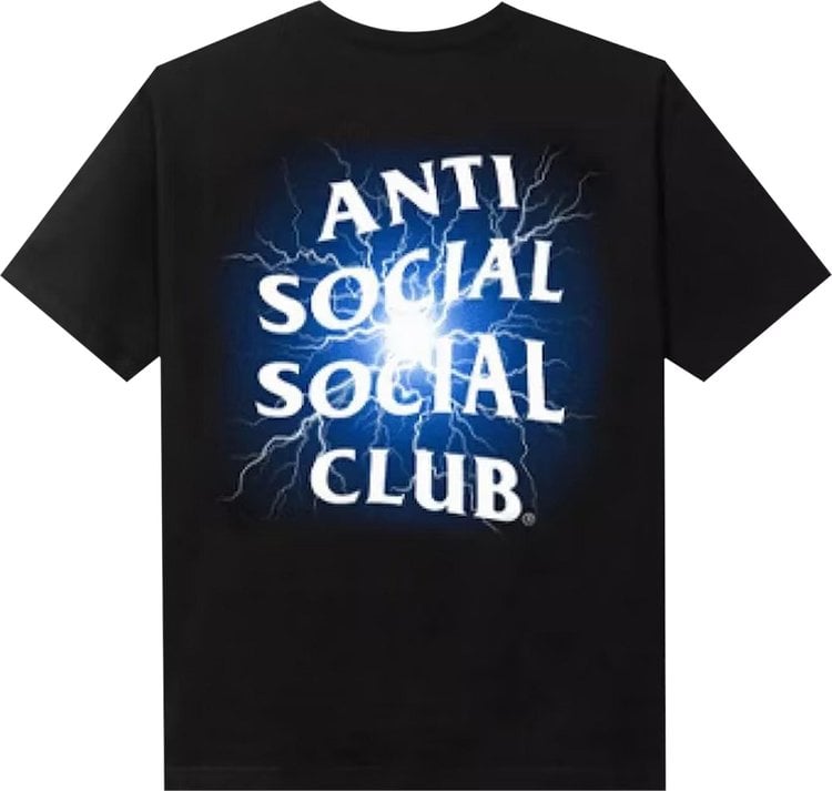 Anti Social Social Club Pain Glow In The Dark Tee 'Black', black