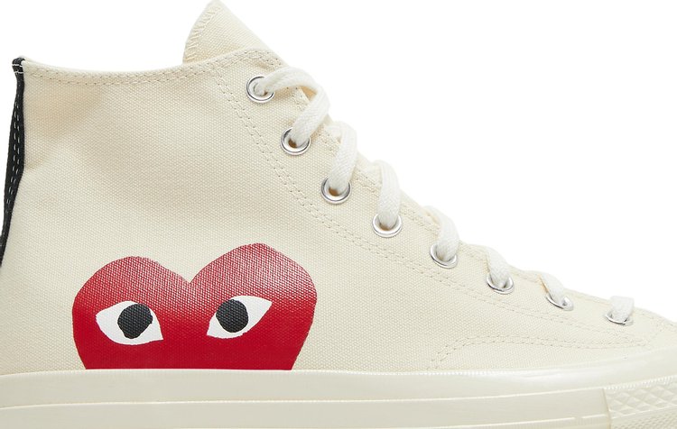 Converse Comme des Garçons x Chuck Taylor All Star Hi Milk sneakers, white