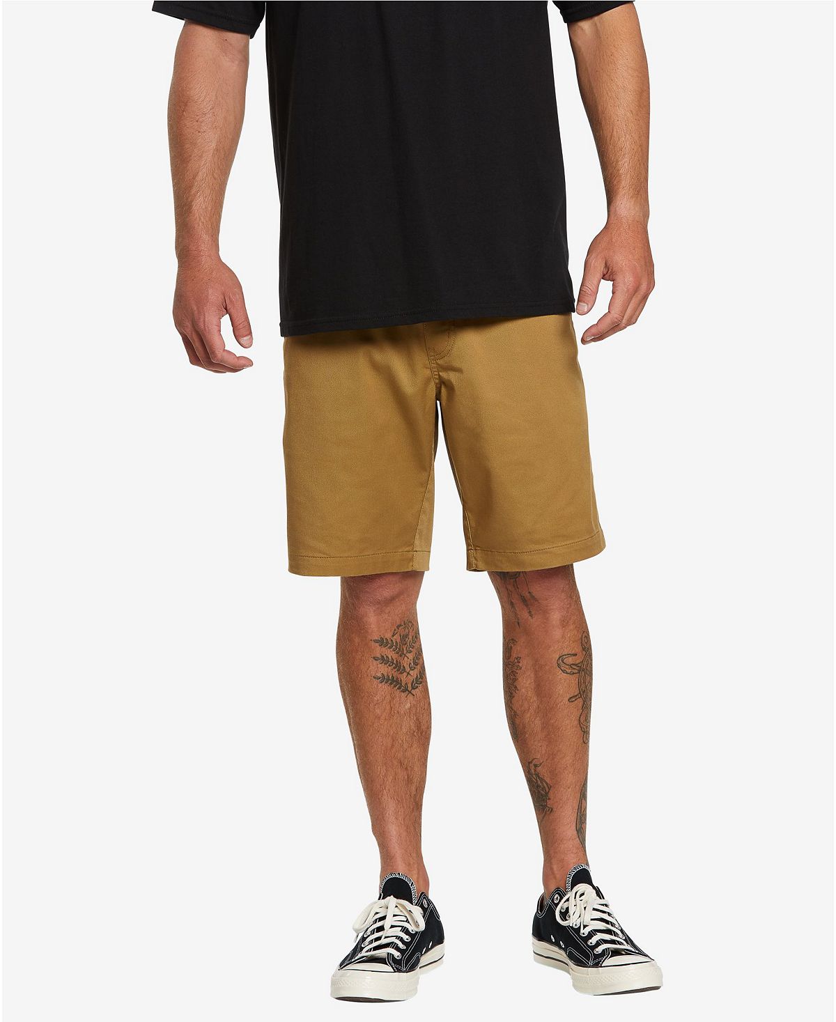 Volcom Men's Elastic Waist Frickin Chino Shorts, Multi