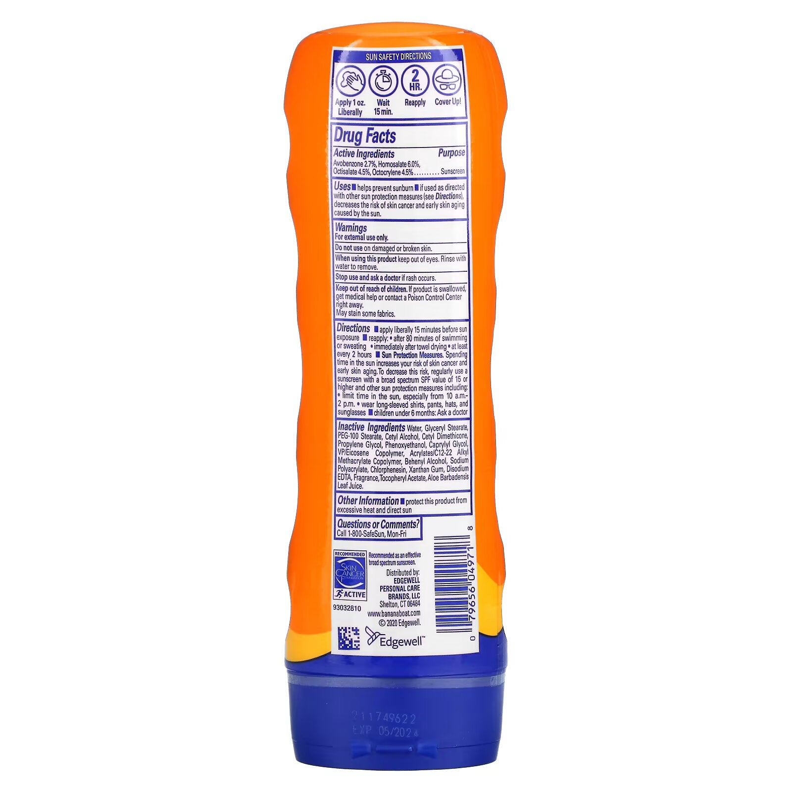 Banana Boat, Sport Ultra, Sun Lotion, SPF 30, 8 fl oz (236 ml)