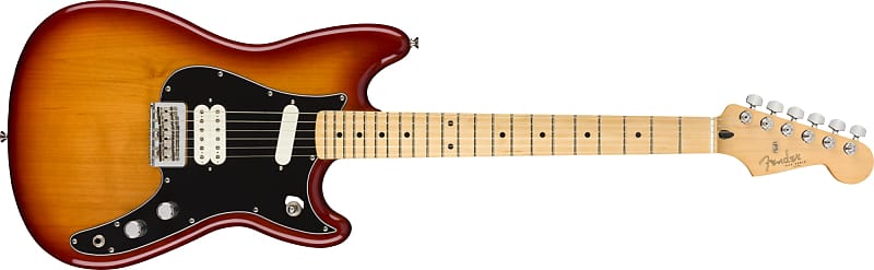 *** تخفيضات ** مخزون قديم جديد - Fender Player Duo-Sonic HS، لون لوحة الأصابع Maple Sienna Sunburst DUO SONIC HS MN SSB