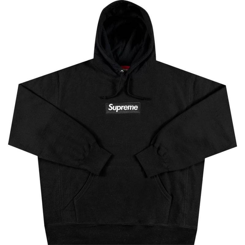 هودي Supreme Box Logo باللون الأسود