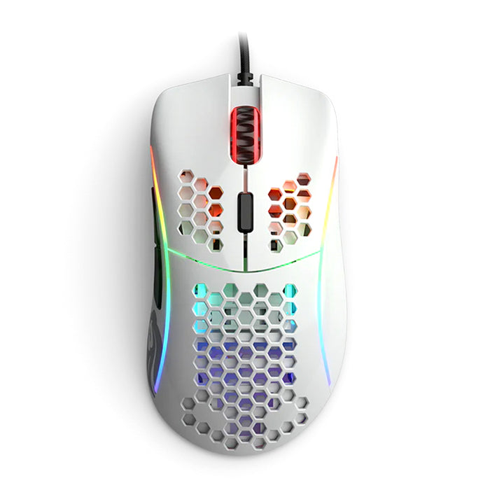 Glorious Model D Wired Gaming Mouse, Glossy White