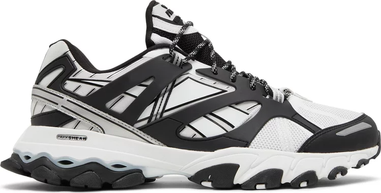 حذاء رياضي dmx trail shadow 'white black' من ريبوك، باللون الأبيض