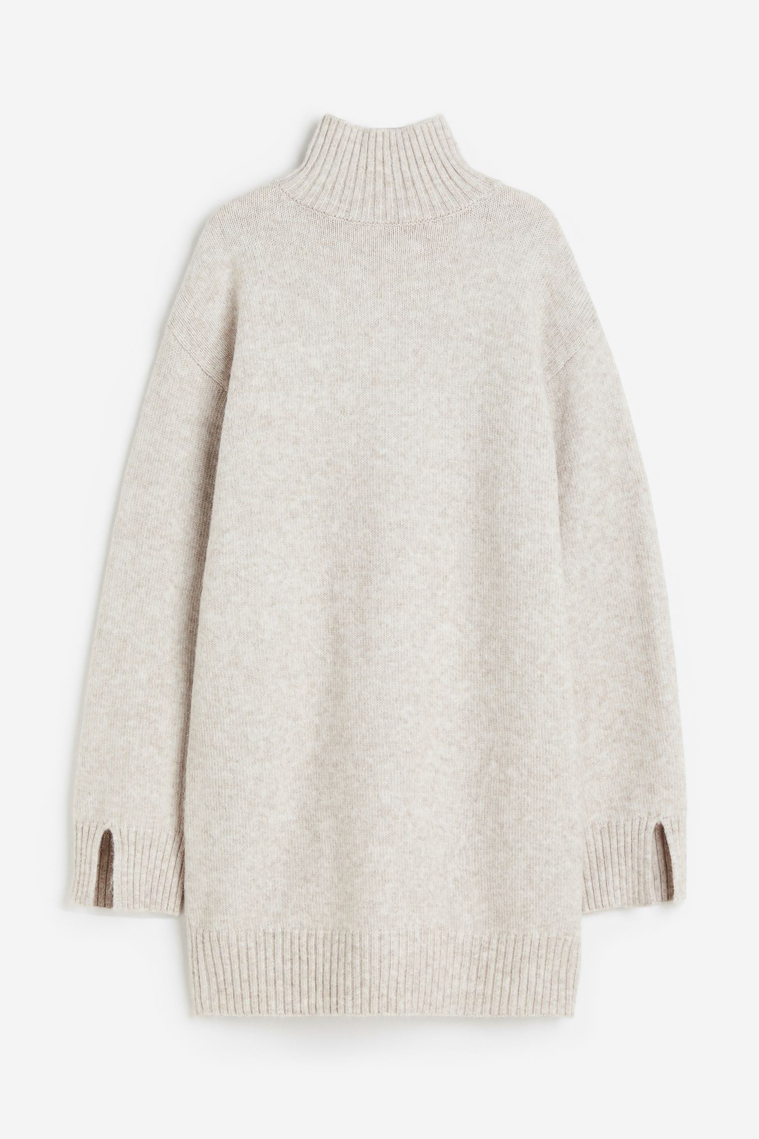 H&M Mock-turtleneck dress, light gray