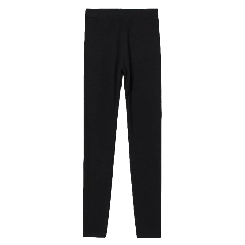 H&M Cotton Jersey Leggings, black