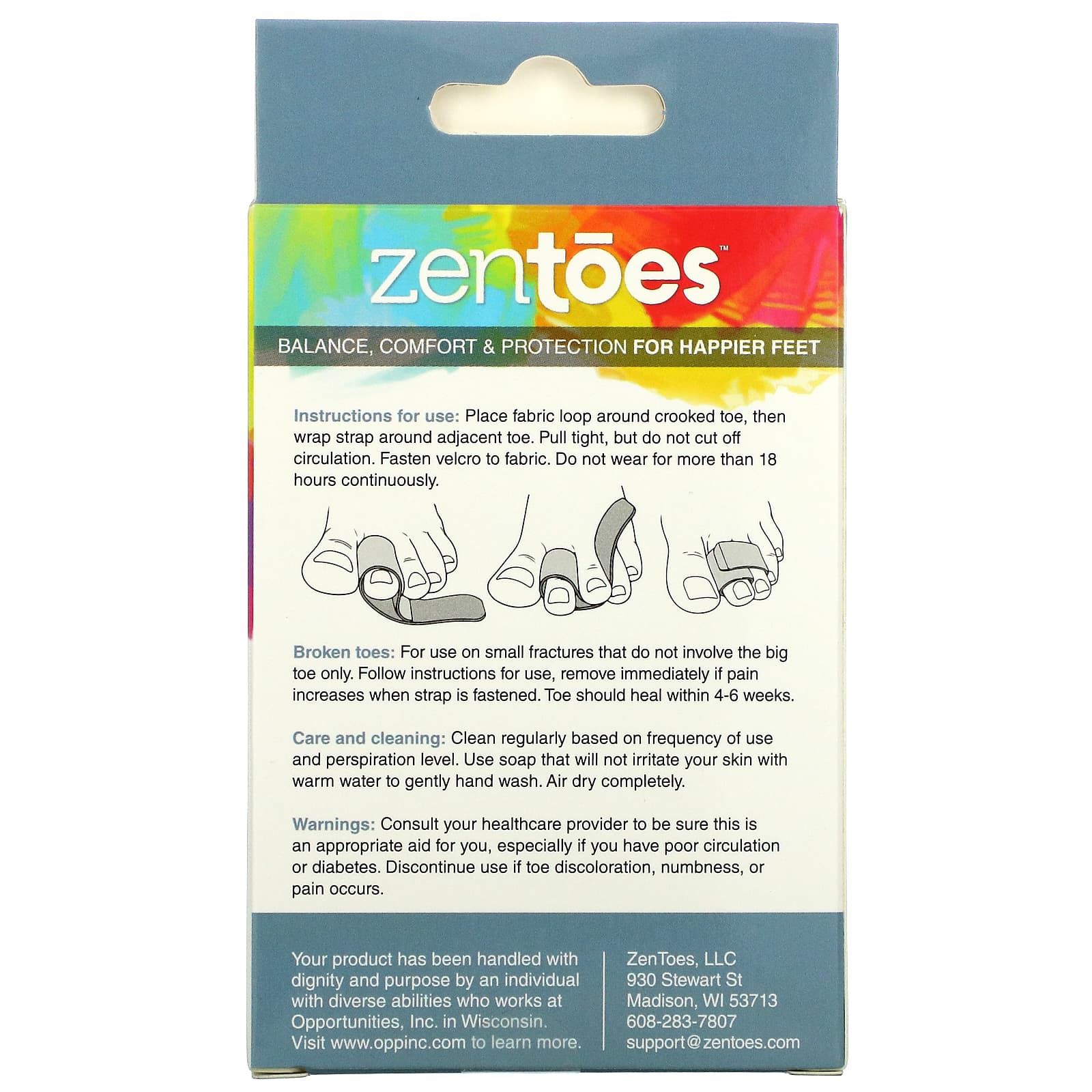 Soft Fabric Bandages ZenToes, 2 pieces