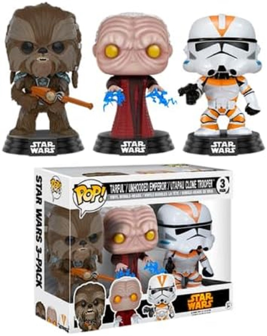 Funko POP! Star Wars Tarfful Unhooded Emperor Utapau Clone 2017 Fall Convention Exclusive, 3 pcs