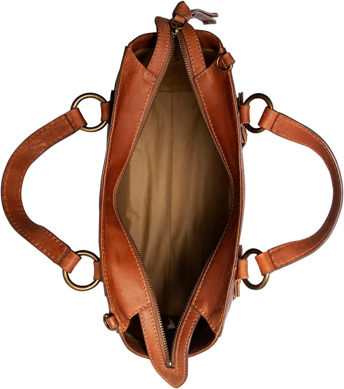 Aubrey Satchel Frye Bag, Cognac