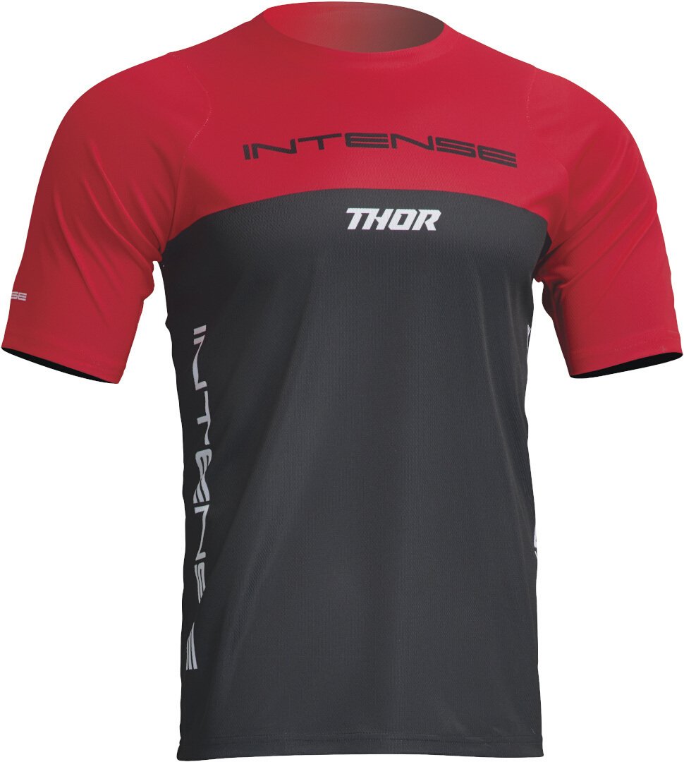 قميص Thor Intense Assist Censis Bike Jersey، أسود/أحمر