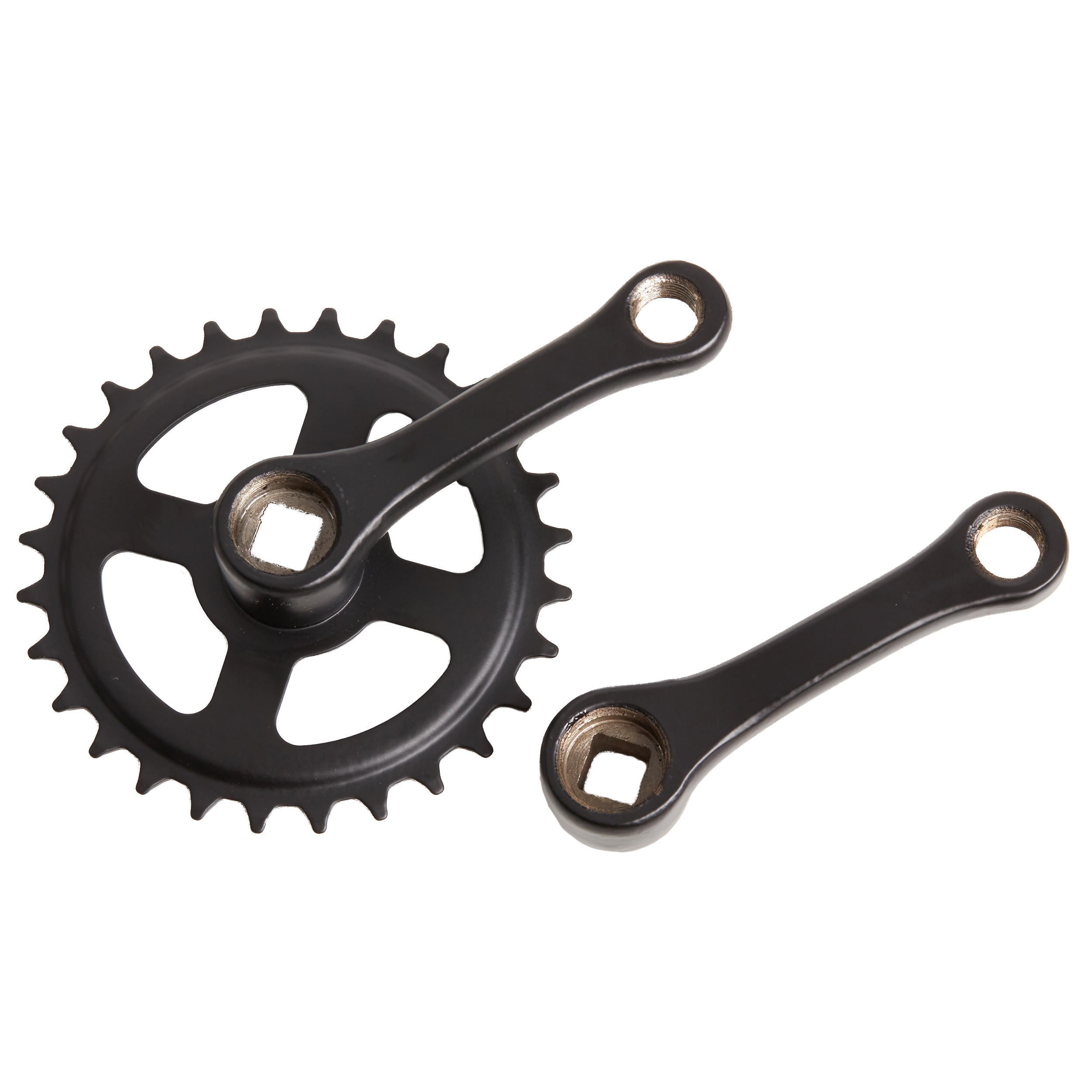 Pedal mechanism with single drive sprocket 28 teeth, 90 mm BTWIN