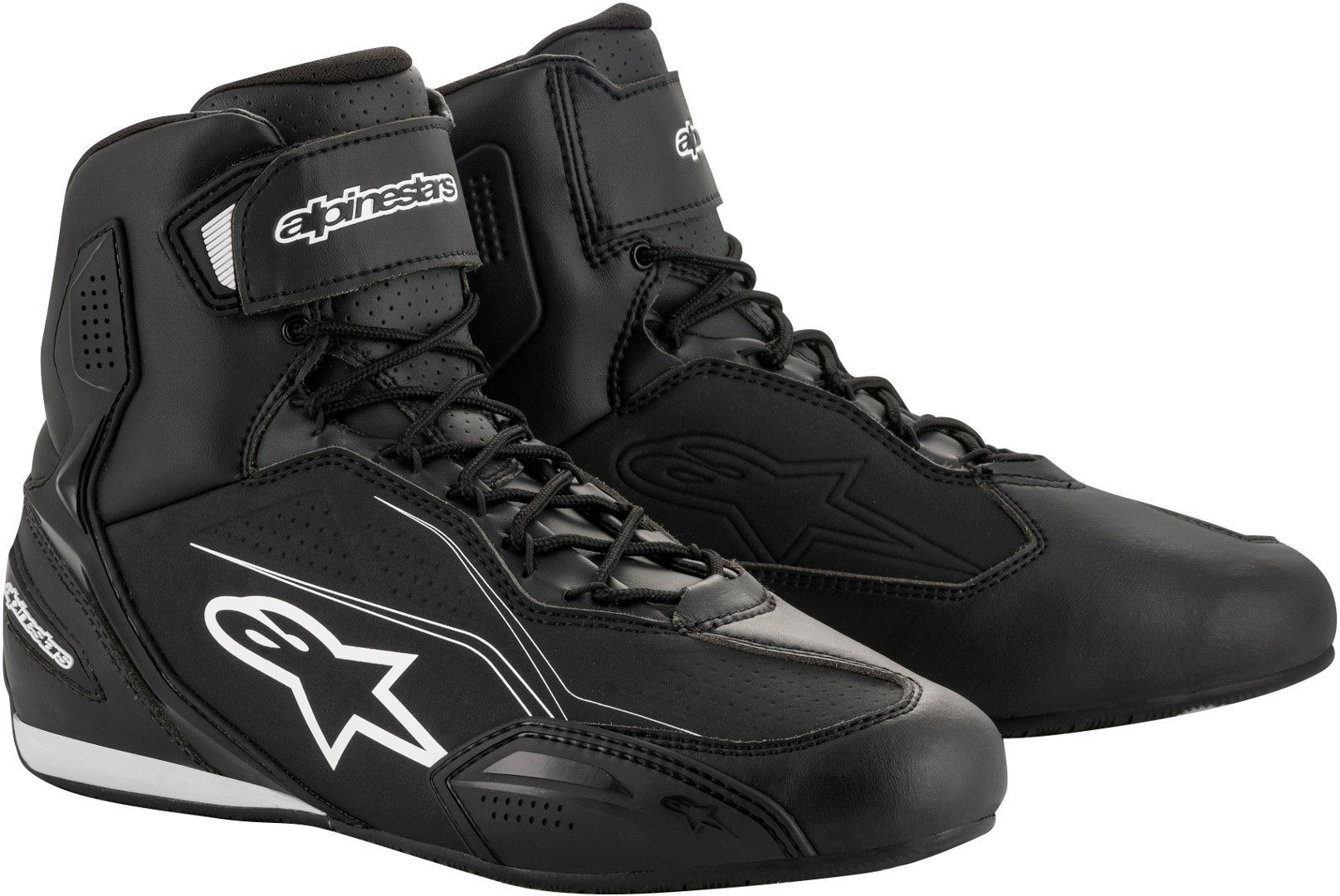 حذاء دراجات نارية Alpinestars Faster-3 باللونين الأسود والأبيض