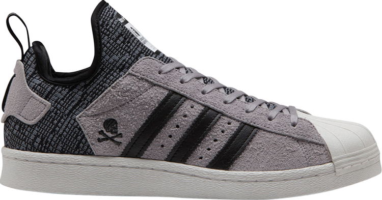 Adidas A Bathing Ape x Neighborhood x Superstar Boost 'Grey Black' Sneakers, Gray