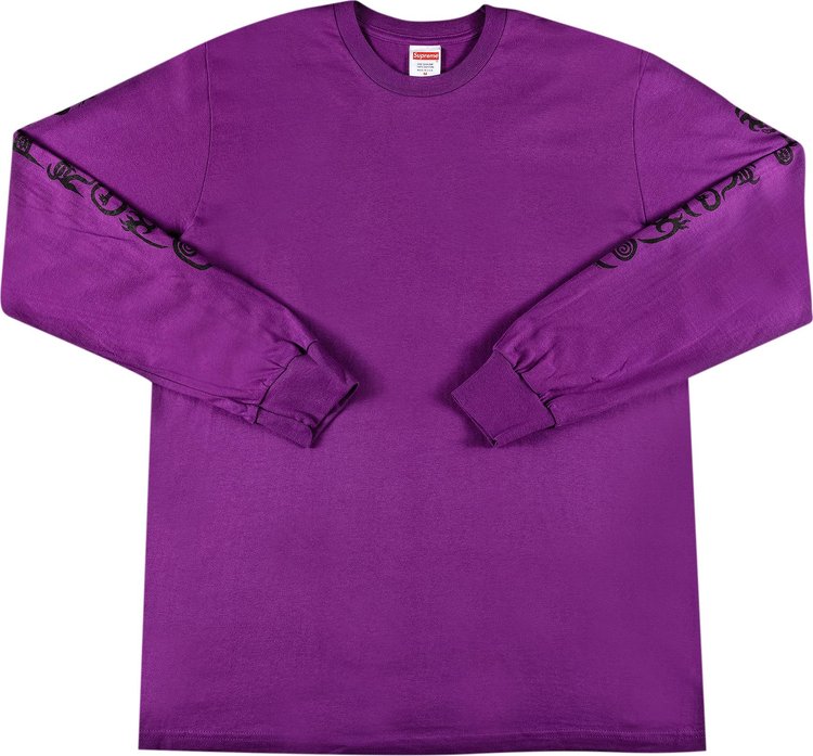 تي شيرت Supreme Clayton Patterson بأكمام طويلة "Light Purple"، أرجواني