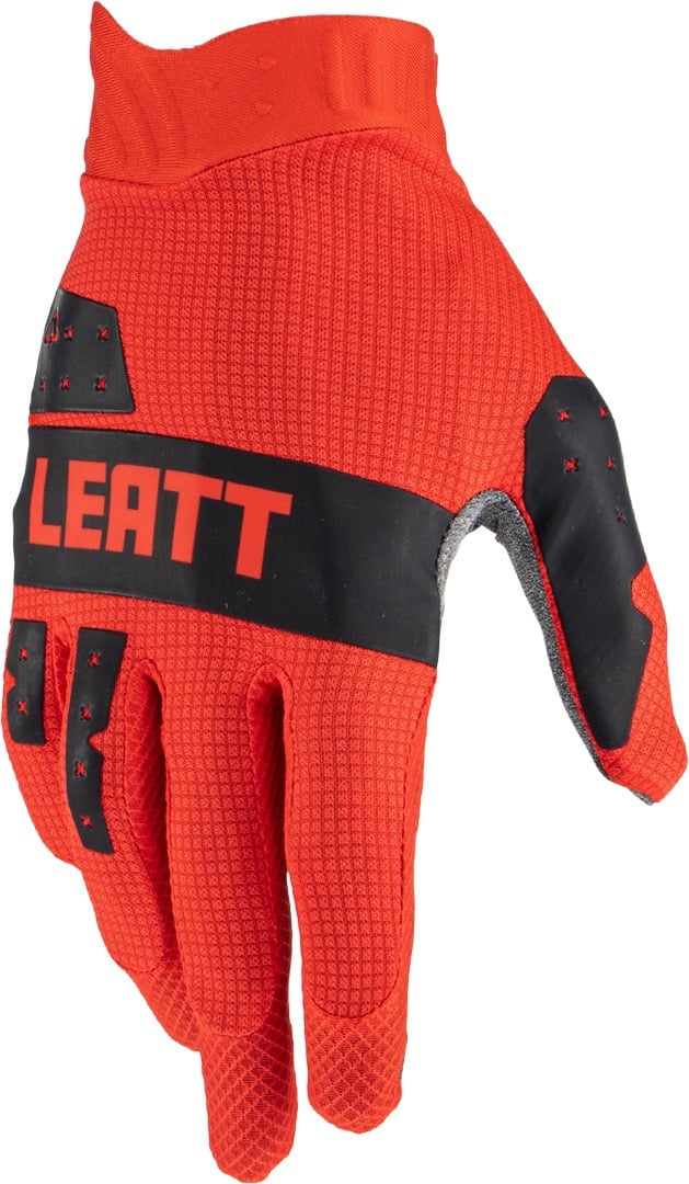 قفازات موتوكروس Leatt 1.5 GripR، باللونين الأسود والأحمر