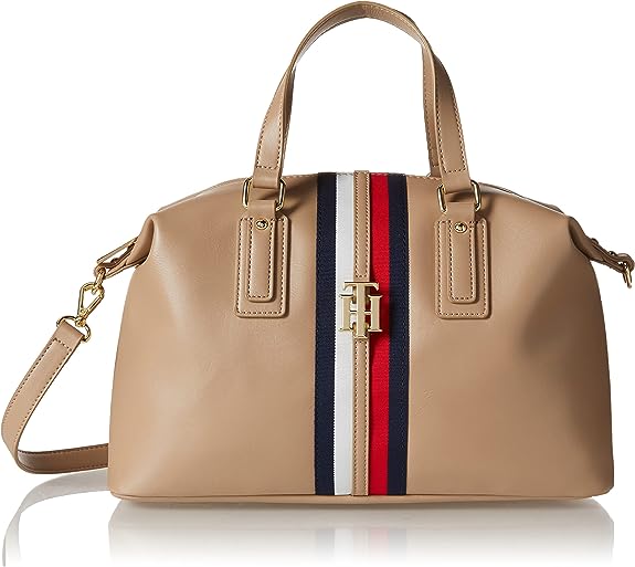 Women's Tommy Hilfiger Jaden Satchel Crossbody Bag, Beige