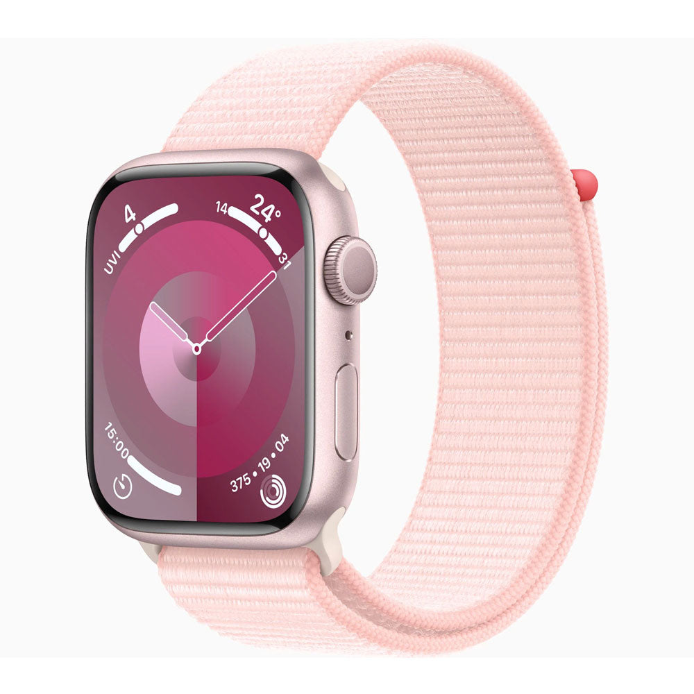 Smartwatch Apple Watch Series 9 (GPS), 41mm, Pink Aluminum Case/Pink Sport Loop - Onesize