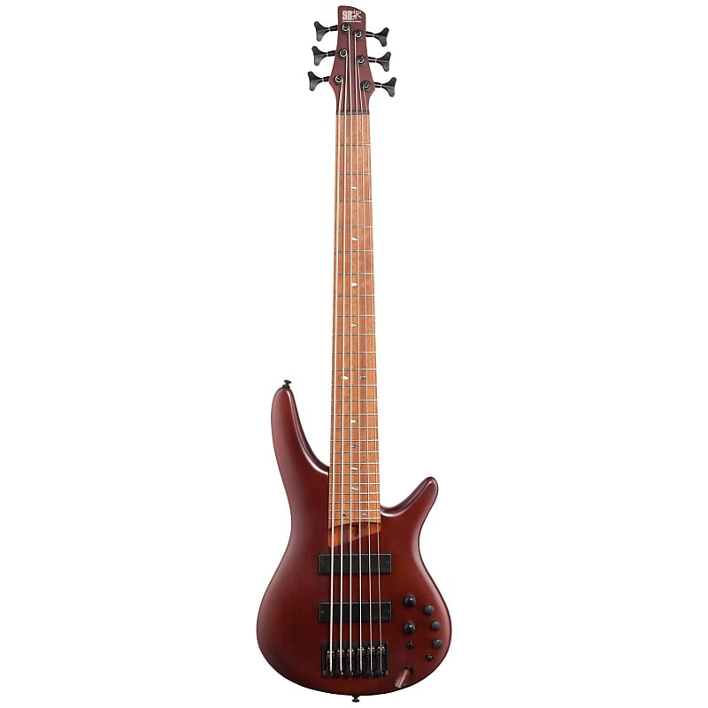 Ibanez SR506E SR Standard Series 6-String Bass, Brown Mahogany