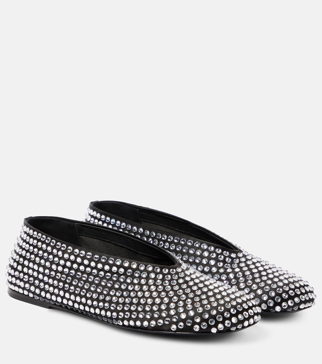 Marcy Khaite embellished ballet flats, black