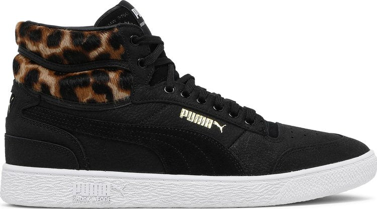 حذاء رياضي Puma Ralph Sampson Mid Wild Pack - لون جلد النمر، أسود