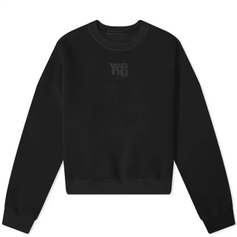 Alexander Wang Essential Crew Sweatshirt, black