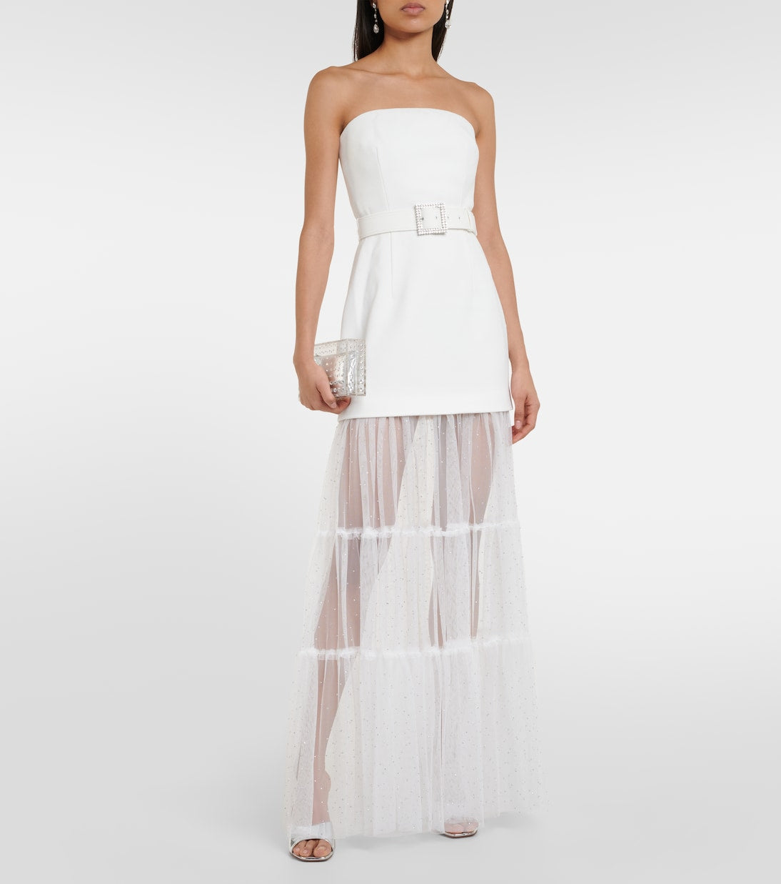 Rebecca Vallance Tulle and Crepe Mirabella Wedding Dress, White